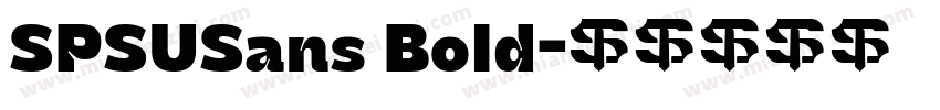 SPSUSans Bold字体转换